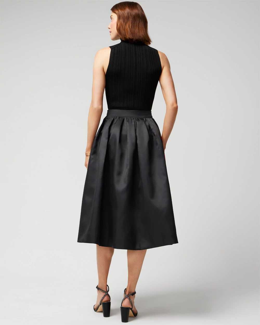 Midi skirt white top house black market